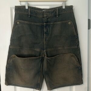 Guess USA Faded Cargo Denim Shorts